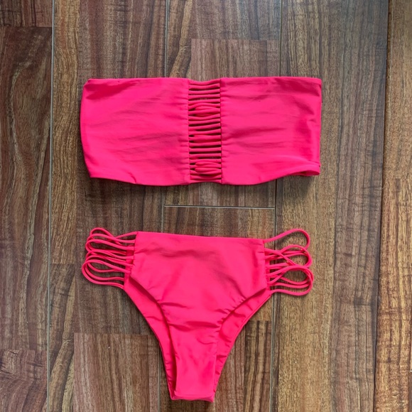 Mikoh Other - MIKOH Hot Pink Bikini Set
